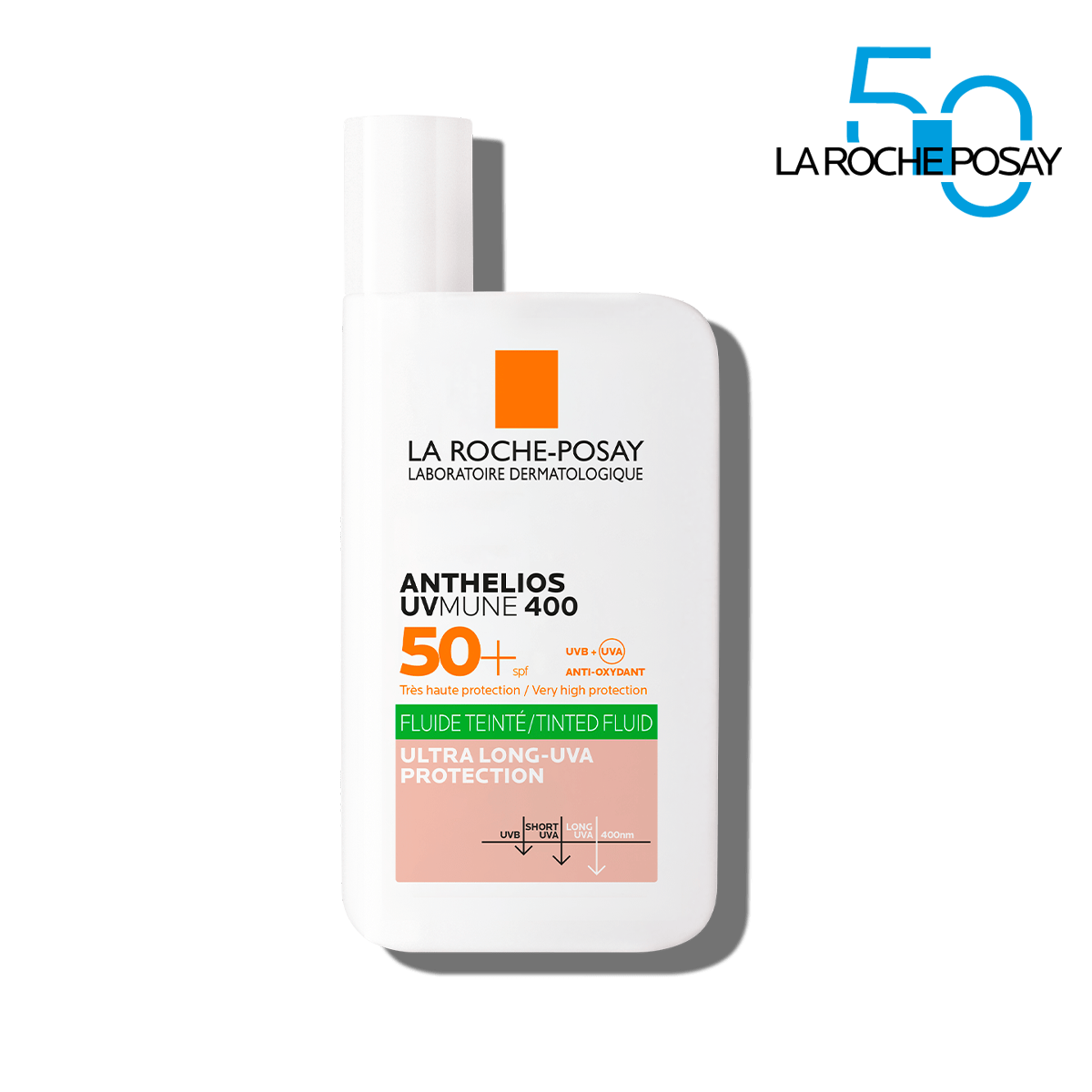 ANTHELIOSUVMUNE 400 OIL CONTROL FLUIDO SPF50+ CON COLOR